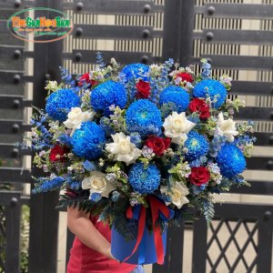 Lẵng hoa chúc mừng - tươi vui